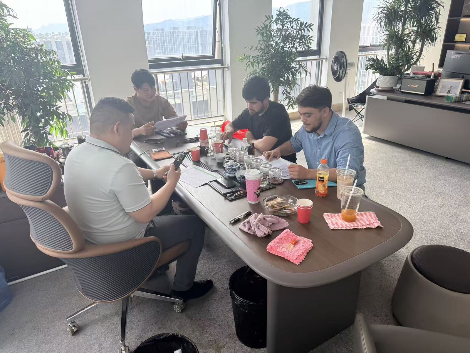Reviewing orders with our team