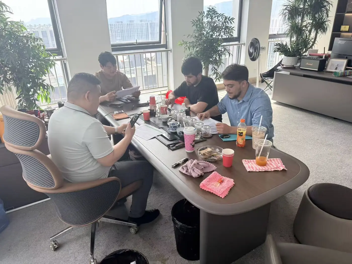 Reviewing orders with our team