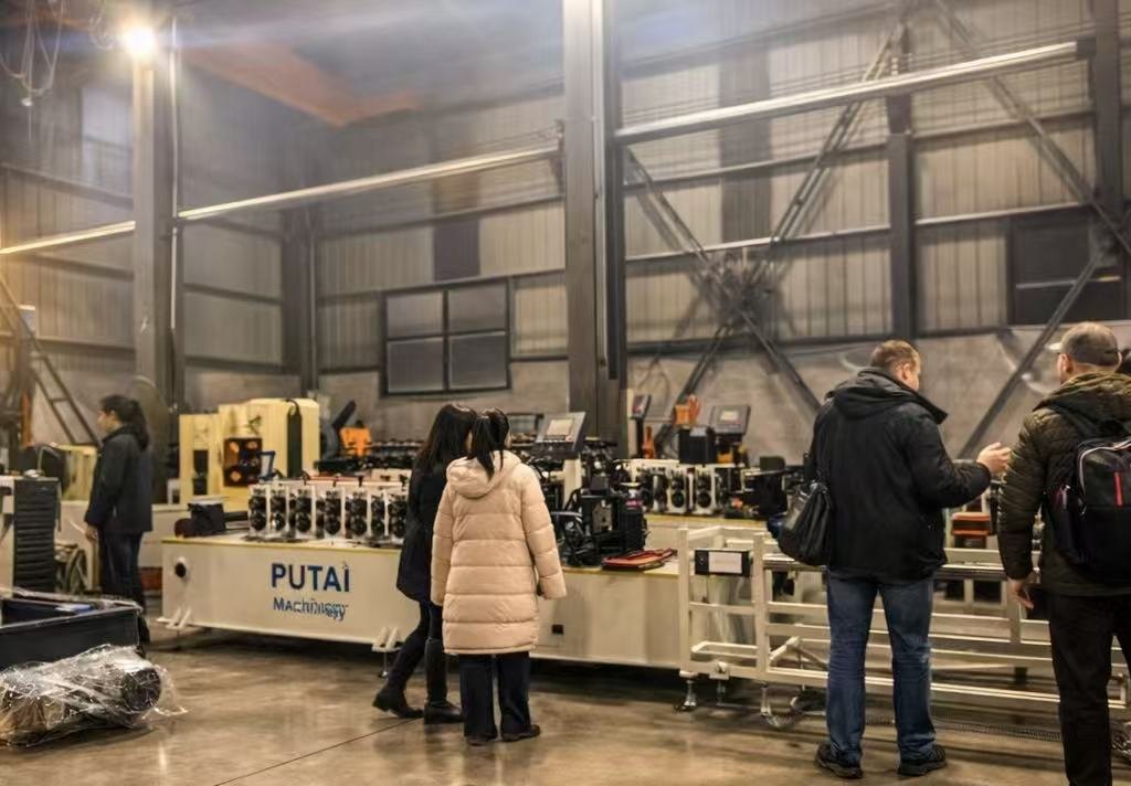 Machinery inspection at the factory